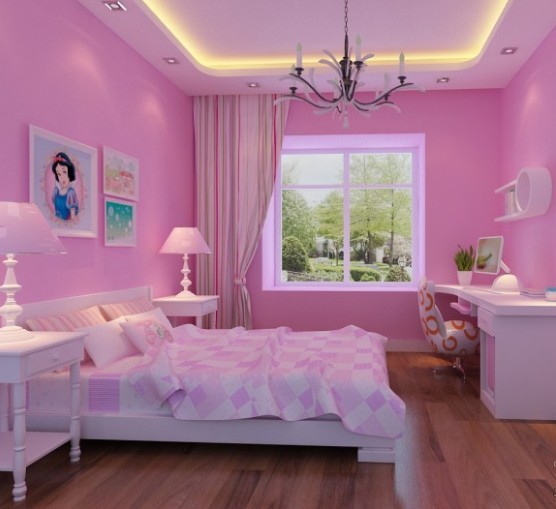 浪漫温馨粉色卧室 专属女生的公主家