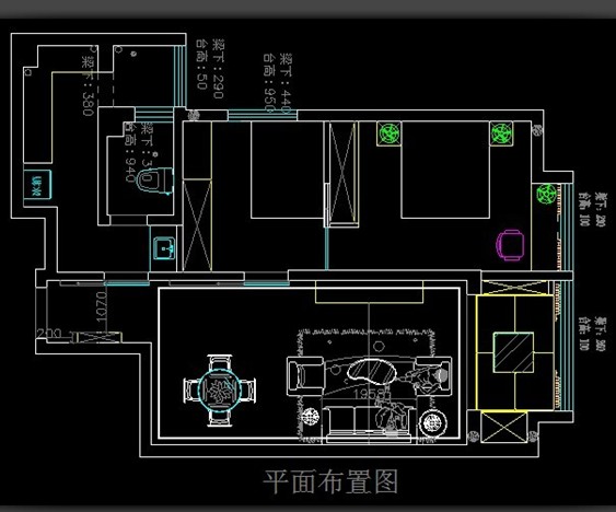 石膏线吊顶cad平面图图片